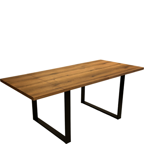 Stół rozkładany 160x90 T-03/U/R Dąb Naturalny / Czarny Podstawowe