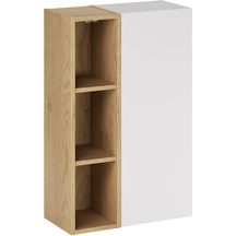 Szafka łazienkowa wisząca 1-drzwiowa z regałem 50 cm Biały Mat ASTER WHITE Podstawowe