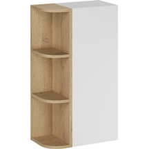Szafka łazienkowa wisząca 1-drzwiowa z regałem 45 cm Biały Mat ASTER WHITE Podstawowe