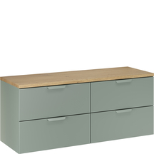 Szafka łazienkowa wisząca z szufladami 120 cm Zielony Mat ASTER GREEN Podstawowe