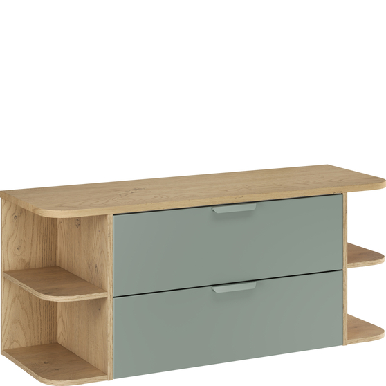 Szafka do łazienki 120 cm z szufladami Zielony Mat ASTER GREEN Podstawowe