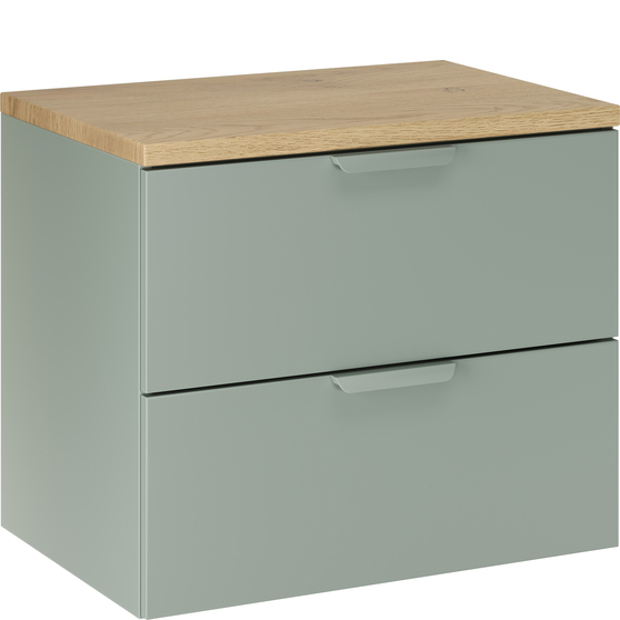 Szafka łazienkowa wisząca z szufladami 60 cm Zielony Mat ASTER GREEN Podstawowe