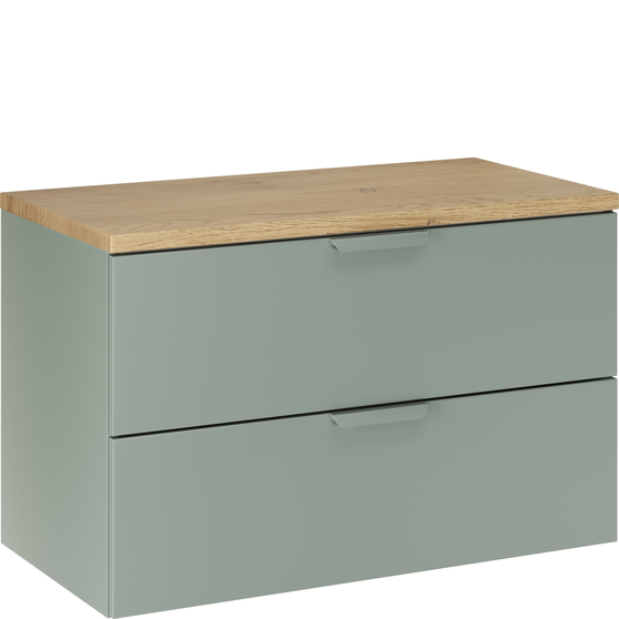 Szafka łazienkowa wisząca z szufladami 80 cm Zielony Mat ASTER GREEN Podstawowe