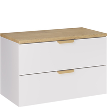 Szafka łazienkowa wisząca z szufladami 80 cm Biały Mat ASTER WHITE Podstawowe