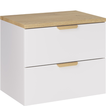 Szafka łazienkowa wisząca z szufladami 60 cm Biały Mat ASTER WHITE Podstawowe
