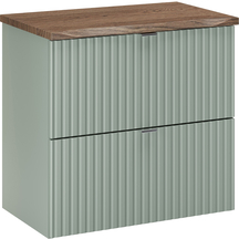 Szafka łazienkowa wisząca 60 cm 2 szuflady LINE REED GREEN Podstawowe