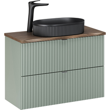 Szafka łazienkowa wisząca z umywalką BEYOND 80 cm LINE REED GREEN Podstawowe