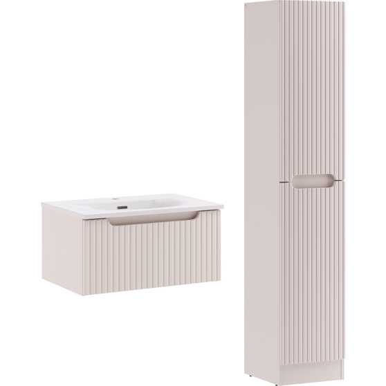 Zestaw mebli łazienkowych szafka z umywalką 60 cm słupek kolor Kaszmir NOVA CASHMERE Podstawowe
