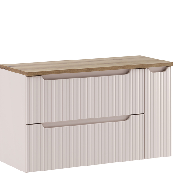 Zestaw szafek łazienkowych wiszący 100 cm z blatem i cargo Kaszmir NOVA CASHMERE Podstawowe