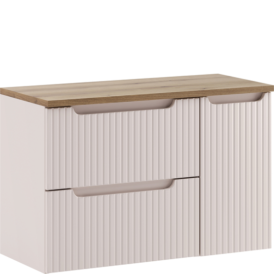 Zestaw do łazienki Kaszmir 90 cm szafka z blatem i cargo NOVA CASHMERE Podstawowe