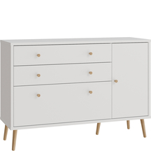 Komoda na nóżkach 125 cm HLTK221REC-Z12A Biały Mat HARLLSON Podstawowe