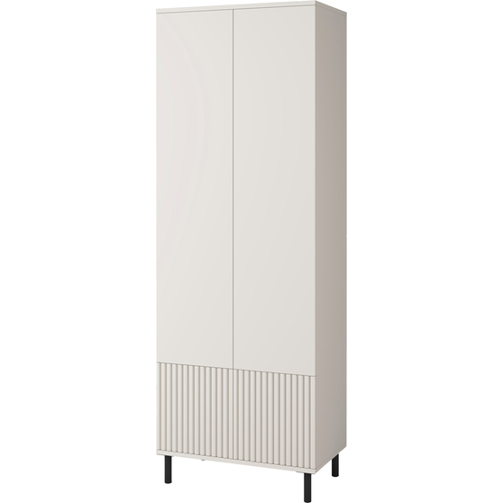 Szafa 2-drzwiowa 70 cm RAYO wysokie nóżki front frez kolor Cashmere Podstawowe