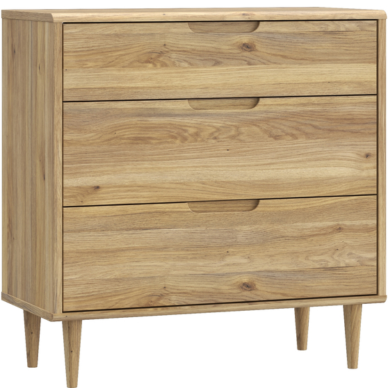 Komoda 90 cm na nóżkach CVRK211EC-D108 Dąb Mauvella SHERBROOKE Podstawowe