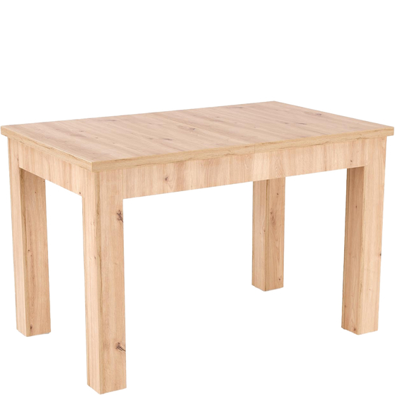 GIZMO stół rozkładany 120-160x75x79 dąb artisan / czarny Podstawowe (1)