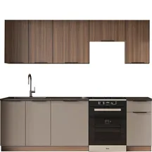 Zestaw kuchenny GRENADA 240 cm orzech taupe Podstawowe