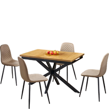 Zestaw 4 krzesła K-608 + stół HOLTER rozkładany 120-160x80x76 Podstawowe