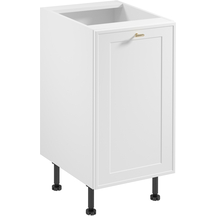 Szafka dolna stojąca 1 drzwi 45 cm D45 SORENTO BIAŁY / BIAŁA RAMKA Podstawowe