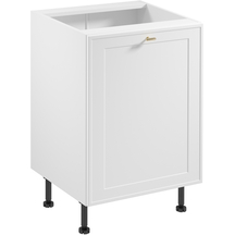 Szafka dolna stojąca 1 drzwi 60 cm D60 SORENTO BIAŁY / BIAŁA RAMKA Podstawowe
