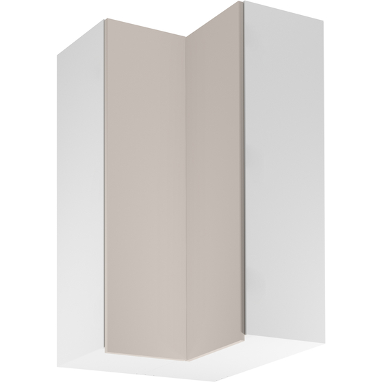 Szafka górna narożna wisząca 2 drzwi 60 cm G60N2 SORENTO BIAŁY / BEIGE Podstawowe