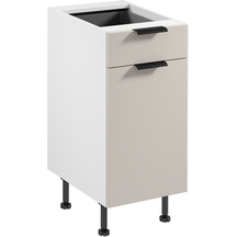Szafka dolna stojąca 1 drzwi 1 szuflada 40 cm D40S1 SORENTO BIAŁY / BEIGE Podstawowe