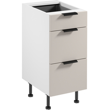 Szafka dolna stojąca 3 szuflady 40 cm D40S3 SORENTO BIAŁY / BEIGE Podstawowe