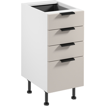 Szafka dolna stojąca 4 szuflady 40 cm D40S4 SORENTO BIAŁY / BEIGE Podstawowe