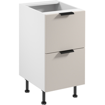 Szafka dolna stojąca 2 szuflady 45 cm D45S2 SORENTO BIAŁY / BEIGE Podstawowe
