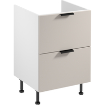 Szafka dolna stojąca 60 cm pod zabudowę kuchenki indukcyjnej D60IN SORENTO BIAŁY / BEIGE Podstawowe