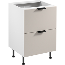 Szafka dolna stojąca 2 szuflady 60 cm D60S2 SORENTO BIAŁY / BEIGE Podstawowe