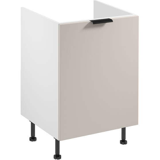 Szafka dolna stojąca pod zlewozmywak 1 drzwi 60 cm D60Z SORENTO BIAŁY / BEIGE Podstawowe