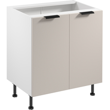 Szafka dolna stojąca 2 drzwi 80 cm D80 SORENTO BIAŁY / BEIGE Podstawowe