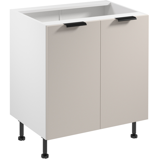 Szafka dolna stojąca 2 drzwi 80 cm D80 SORENTO BIAŁY / BEIGE Podstawowe
