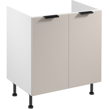 Szafka dolna stojąca pod zlewozmywak 2 drzwi 80 cm D80Z SORENTO BIAŁY / BEIGE Podstawowe