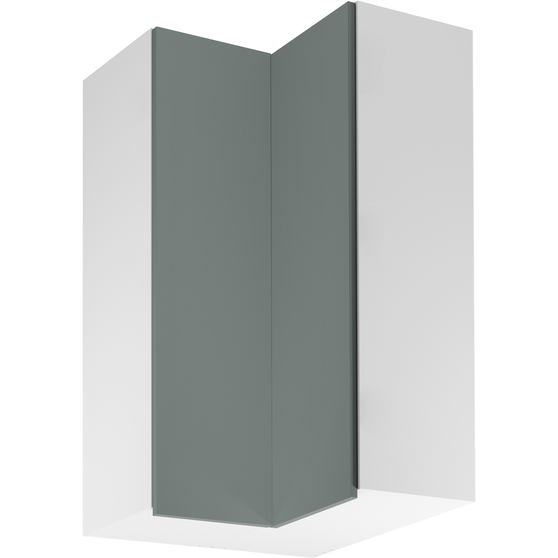 Szafka górna narożna wisząca 2 drzwi 60 cm G60N2 SORENTO BIAŁY / GREEN Podstawowe