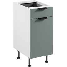 Szafka dolna stojąca 1 drzwi 1 szuflada 40 cm D40S1 SORENTO BIAŁY / GREEN Podstawowe