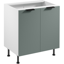 Szafka dolna stojąca 2 drzwi 80 cm D80 SORENTO BIAŁY / GREEN Podstawowe