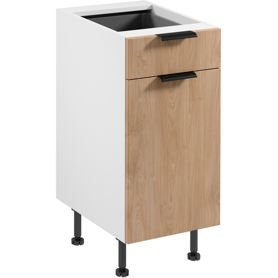 Szafka dolna stojąca 1 drzwi 1 szuflada 40 cm D40S1 SORENTO BIAŁY / PUCCINI Podstawowe
