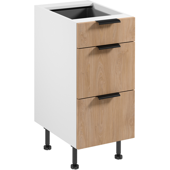 Szafka dolna stojąca 3 szuflady 40 cm D40S3 SORENTO BIAŁY / PUCCINI Podstawowe