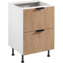 Szafka dolna stojąca 2 szuflady 60 cm D60S2 SORENTO BIAŁY / PUCCINI Podstawowe