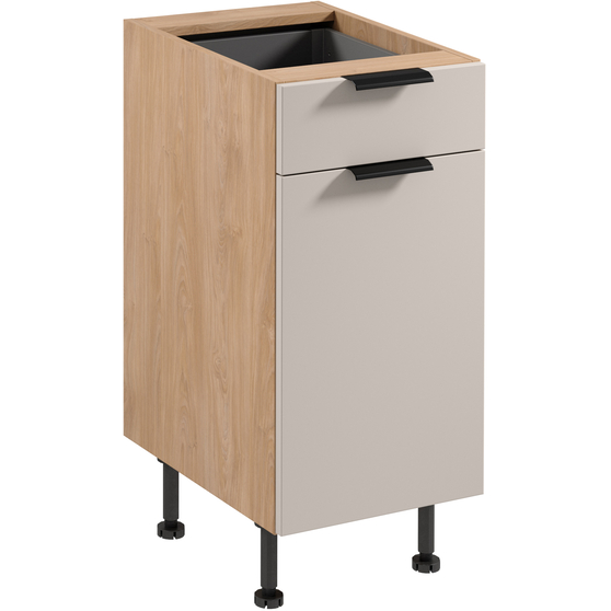Szafka dolna stojąca 1 drzwi 1 szuflada 40 cm D40S1 SORENTO PUCCINI / BEIGE Podstawowe