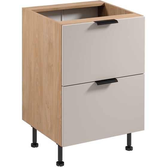 Szafka dolna stojąca 2 szuflady 60 cm D60S2 SORENTO PUCCINI / BEIGE Podstawowe