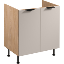 Szafka dolna stojąca pod zlewozmywak 2 drzwi 80 cm D80Z SORENTO PUCCINI / BEIGE Podstawowe