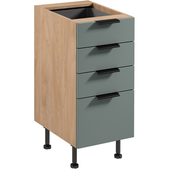 Szafka dolna stojąca 4 szuflady 40 cm D40S4 SORENTO PUCCINI / GREEN Podstawowe
