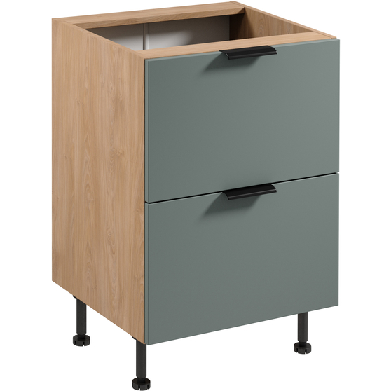 Szafka dolna stojąca 2 szuflady 60 cm D60S2 SORENTO PUCCINI / GREEN Podstawowe