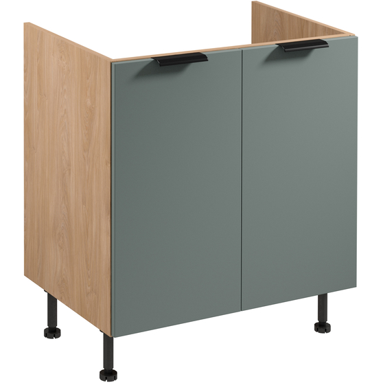 Szafka dolna stojąca pod zlewozmywak 2 drzwi 80 cm D80Z SORENTO PUCCINI / GREEN Podstawowe