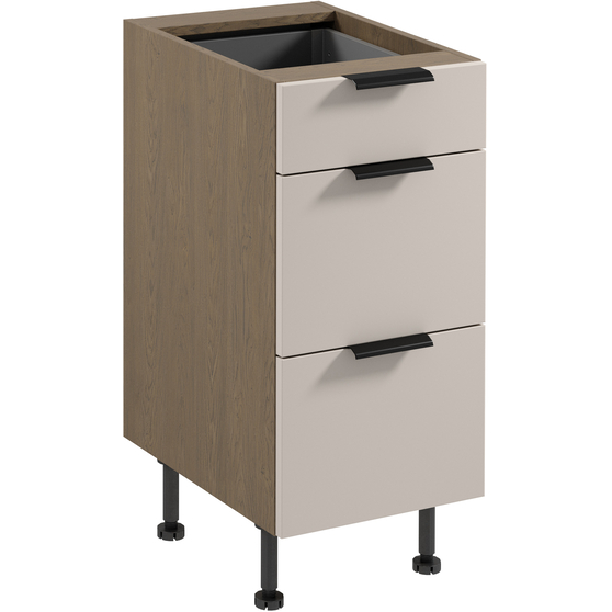 Szafka dolna stojąca 3 szuflady 40 cm D40S3 SORENTO BALTIC STORM / BEIGE Podstawowe