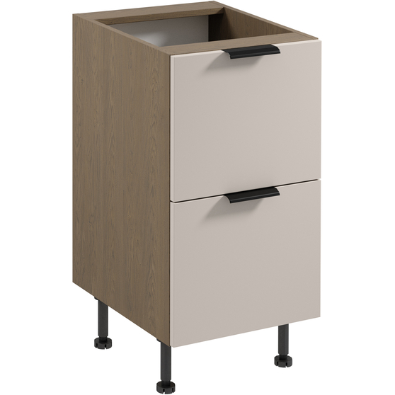 Szafka dolna stojąca 2 szuflady 45 cm D45S2 SORENTO BALTIC STORM / BEIGE Podstawowe