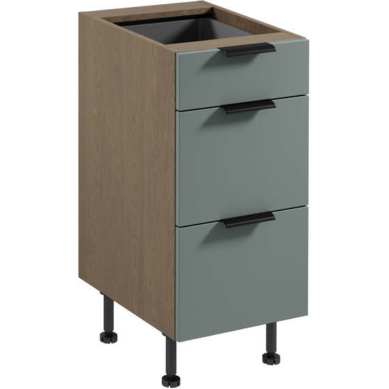 Szafka dolna stojąca 3 szuflady 40 cm D40S3 SORENTO BALTIC STORM / GREEN Podstawowe