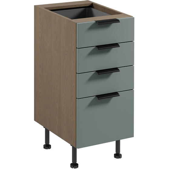Szafka dolna stojąca 4 szuflady 40 cm D40S4 SORENTO BALTIC STORM / GREEN Podstawowe