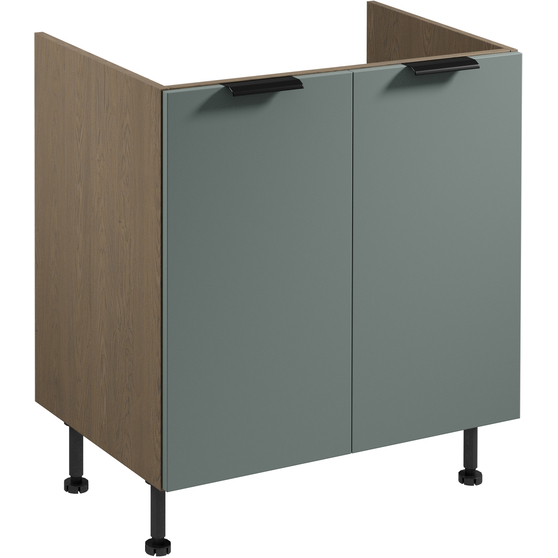 Szafka dolna stojąca pod zlewozmywak 2 drzwi 80 cm D80Z SORENTO BALTIC STORM / GREEN Podstawowe